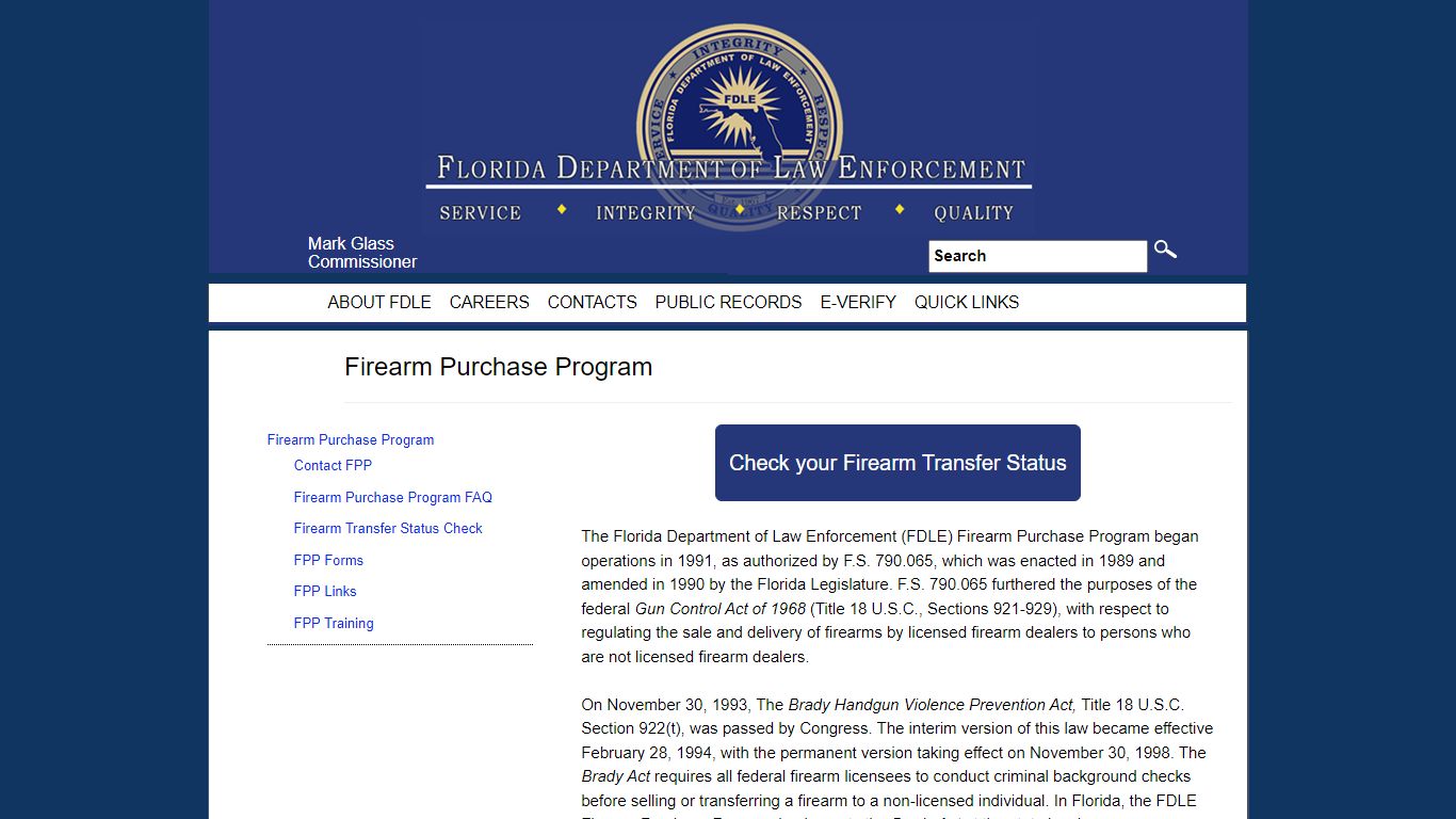 Firearm Purchase Program